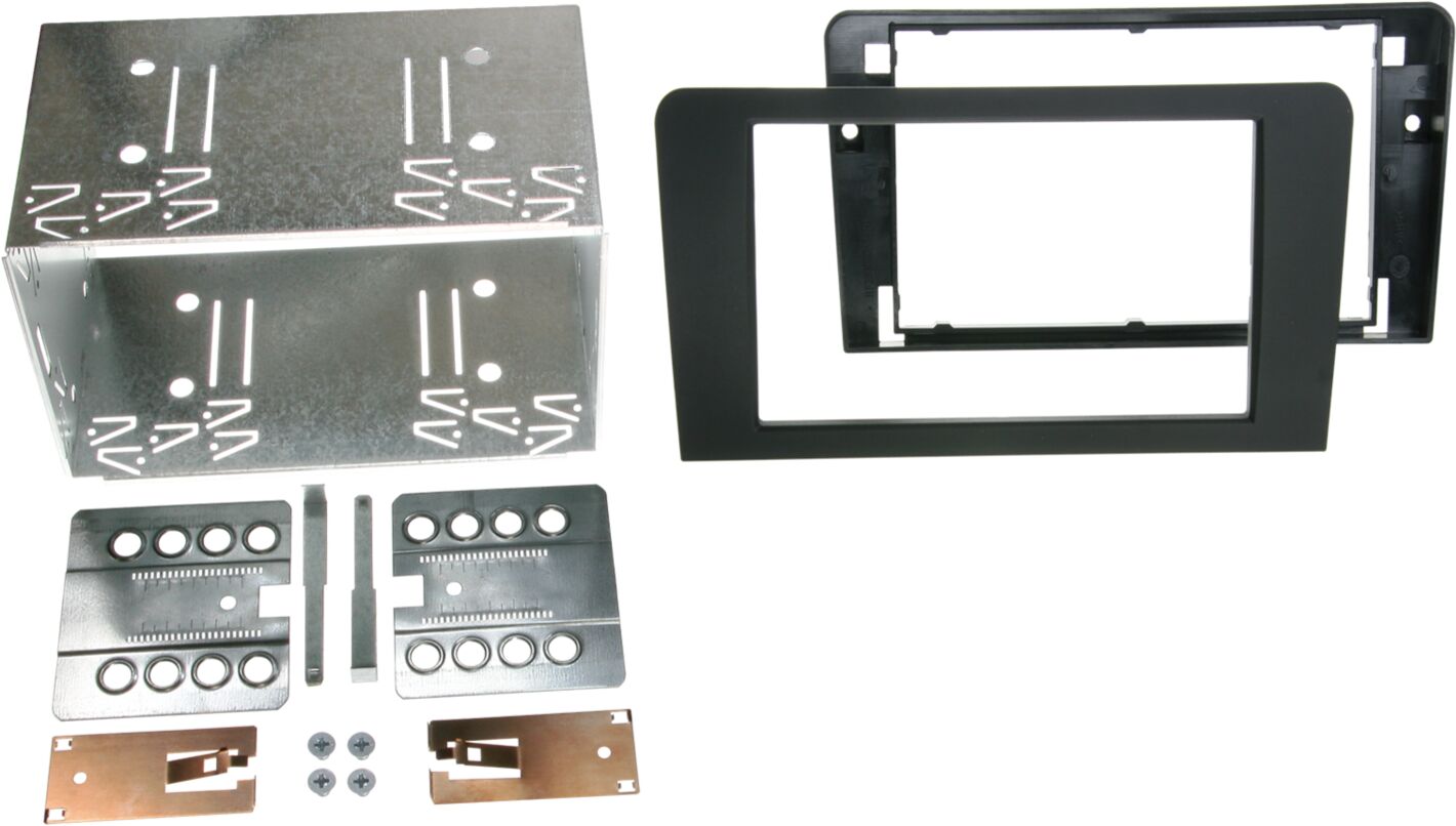 2-DIN Paneel Rubbertouch Audi (8P/8PA) 2003-2012 - Kleur: Rubbertouch zwart - 381320 14 pro - 391320-14-1