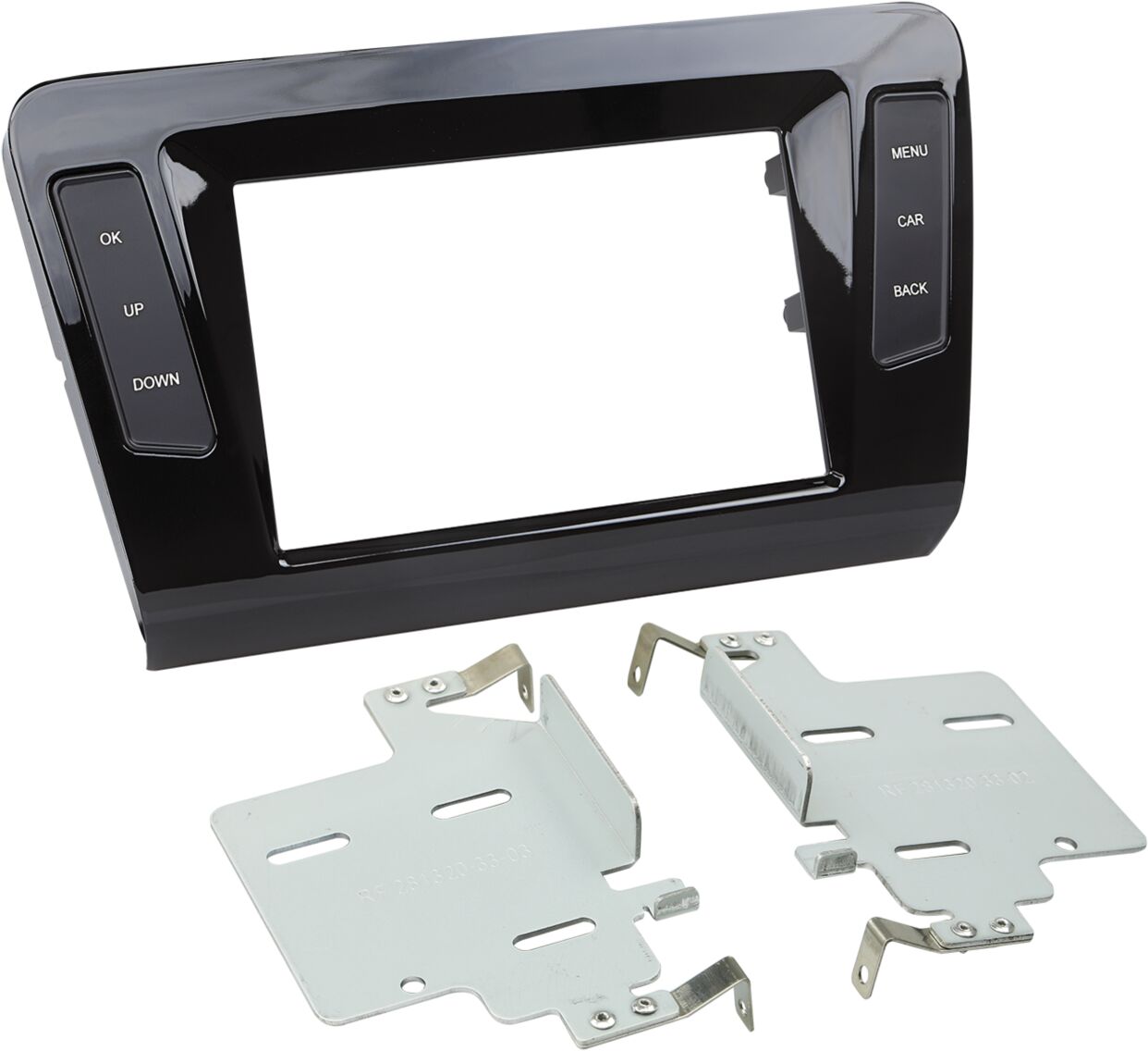 2-DIN Paneel Skoda Octavia 2013-2019 Kleur: Piano Zwart - 381320 33 1 - 381320-33-1