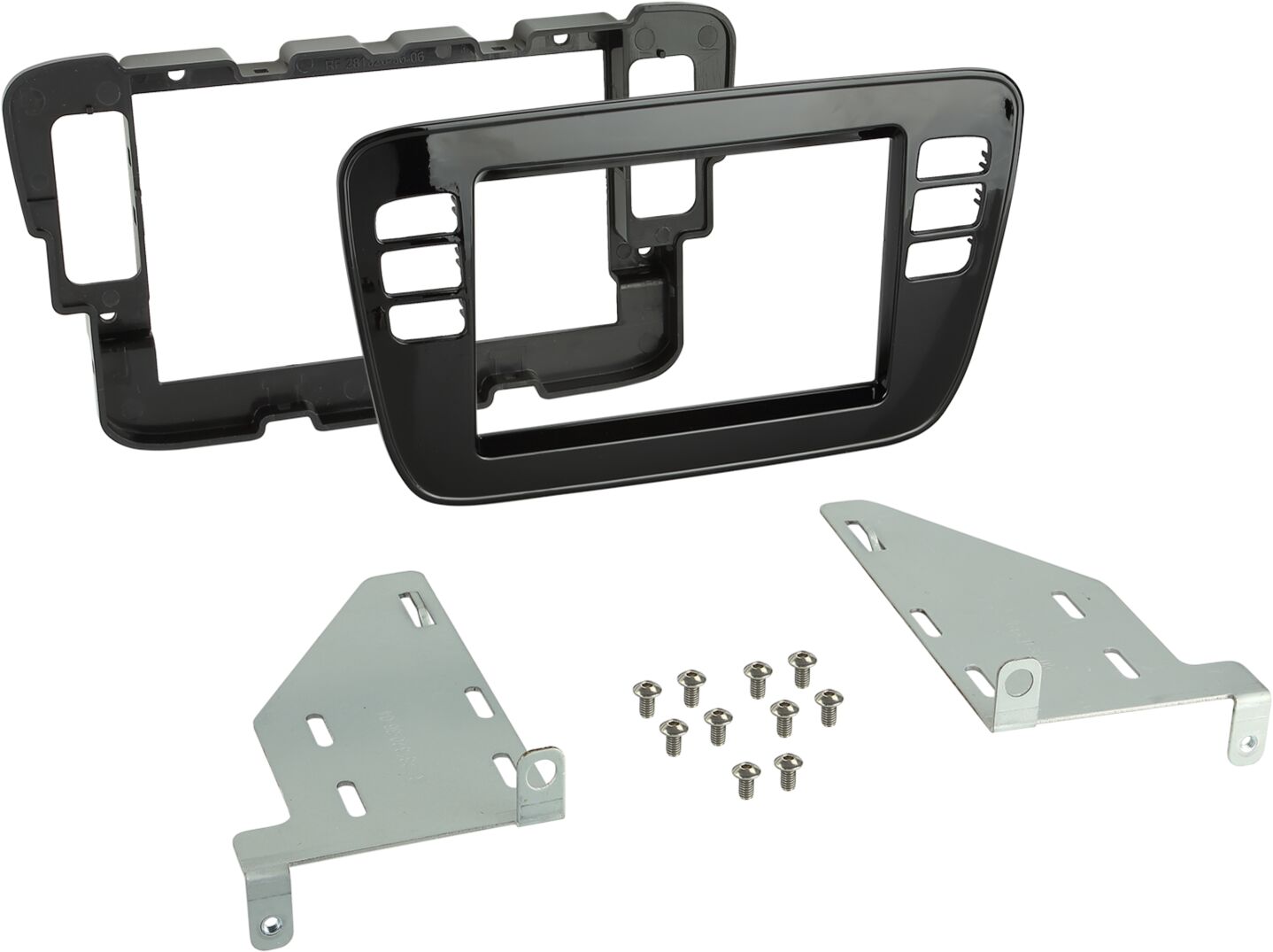 2-DIN Paneel Volkswagen up! / Seat Mii / Skoda Citigo 2011-2016  Kleur: Piano zwart - 381320 36 2 2 din - 381320-36-2