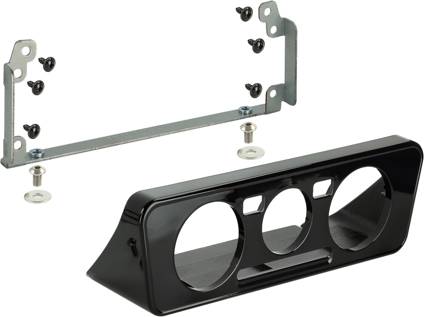 2-DIN Paneel Volkswagen up! / Seat Mii / Skoda Citigo 2011-2016  Kleur: Piano zwart - 381320 36 2 klima - 381320-36-2