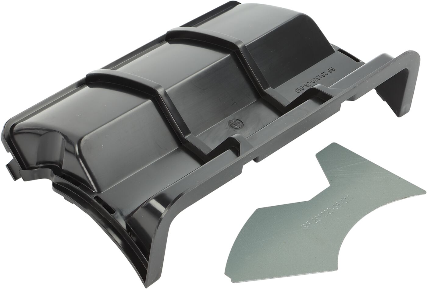2-DIN Paneel Volkswagen up! / Seat Mii / Skoda Citigo 2011-2016  Kleur: Piano zwart - 381320 36 2 lueftungskanal - 381320-36-2