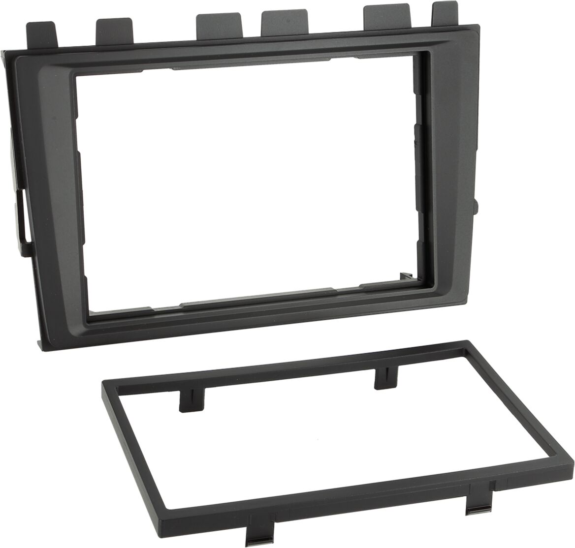 2-DIN Paneel  Volkswagen Polo/Transporter 6.1 2018-2023 Kleur : Zwart  - 381320 37 1 rahmen - 381320-37-1