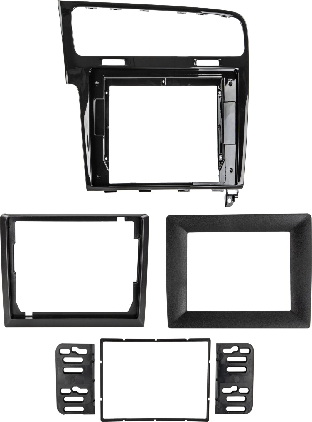 2-Din Paneel Kit 10&ldquo; radio-omlijsting VW Golf VII 2012-2020, set voor 9&rdquo;/7" apparaten, linksgestuurd - 381320 38 3 - 381320-38-3