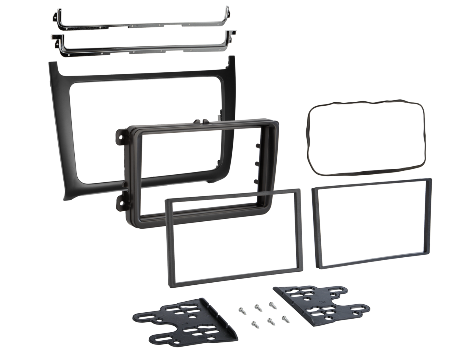 2-DIN frame Volkswagen Polo 2014-2017 Zwart - 381320 41 1 1 - 381320-41-1