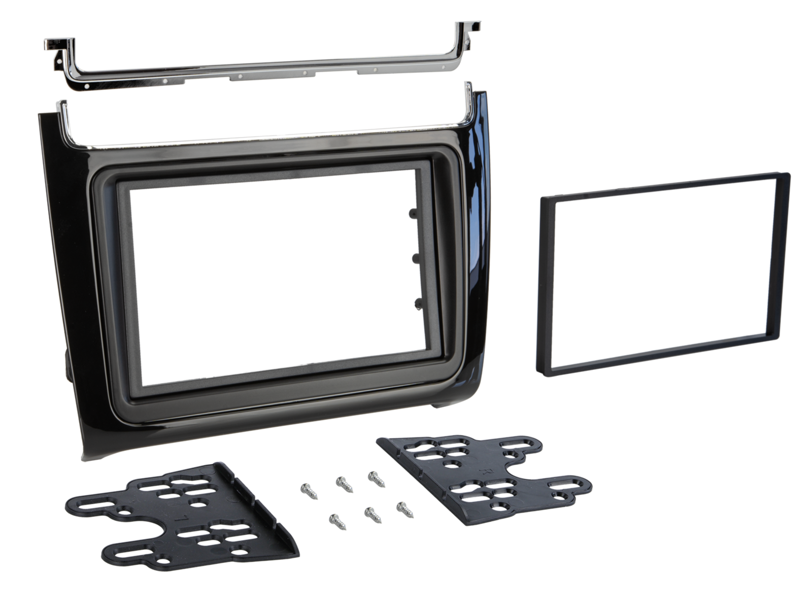 2-DIN frame Volkswagen Polo 2014-2017 Piano Zwart - 381320 41 2 2 - 381320-41-2
