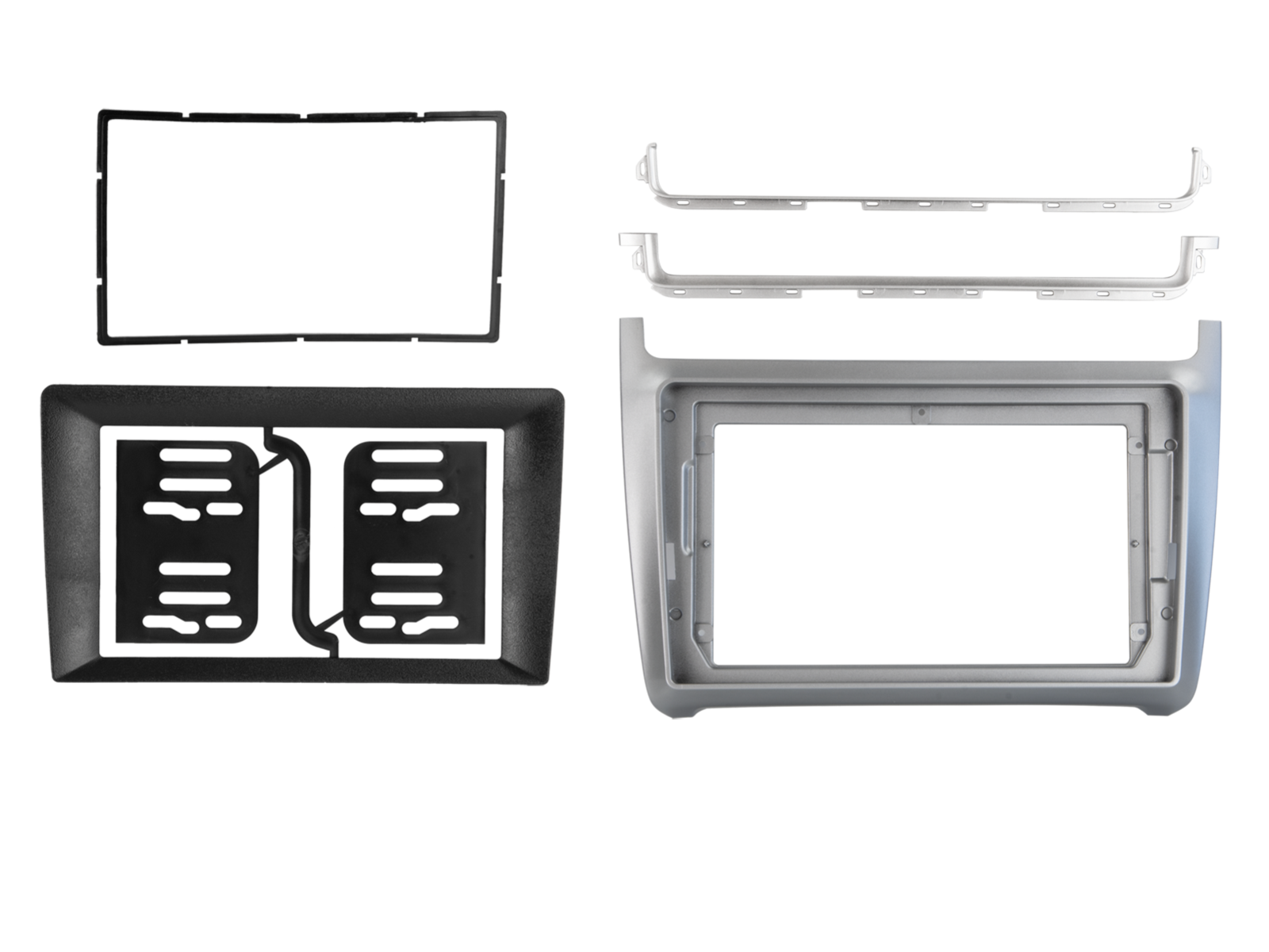2-DIN frame VW Polo 2014-2017 Zilver - 381320 43 2 1 - 381320-43-2