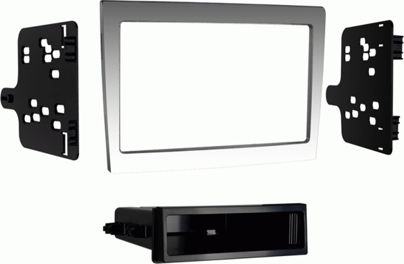 2-DIN Paneel Porsche 911/ Boxster/ Cayman -> Kleur: Zilver (METRA)  - 381323 03 3 - 381323-03-3