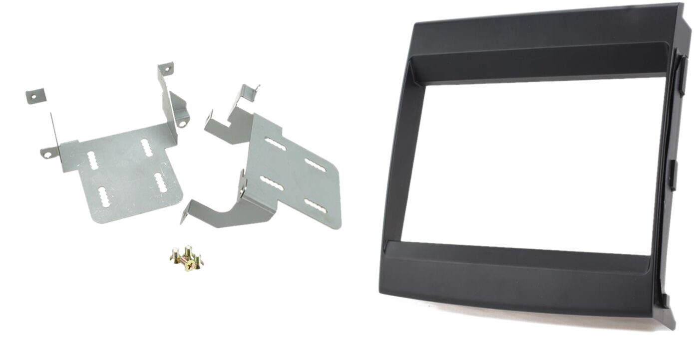 2-DIN Paneel Porsche Cayenne 2011-2016 - Kleur: Zwart - 381323 09 1 - 381323-09-1