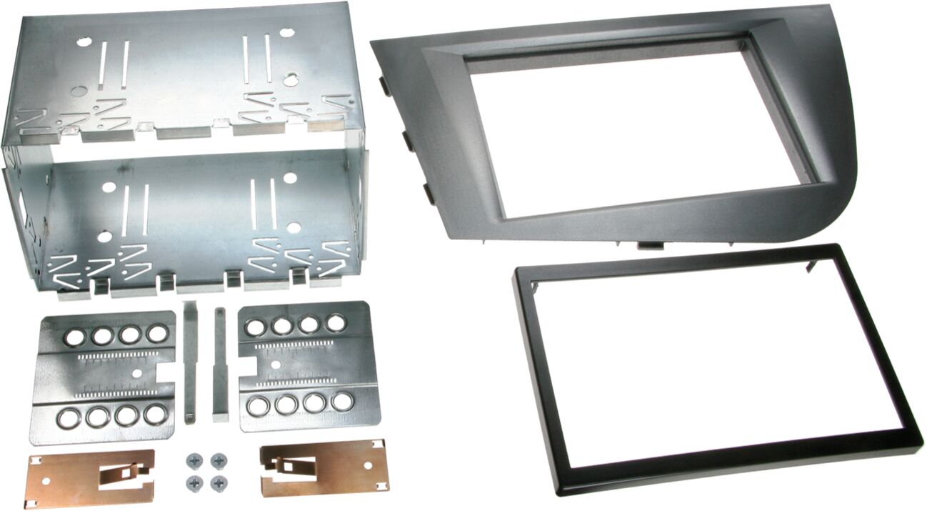 2-DIN Paneel Seat Leon (1P/1PN) 2005-2010 Kleur: Antraciet - 381328 05 - 381328-05