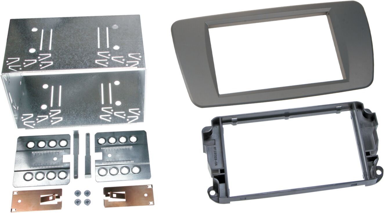 2-DIN Paneel Seat Ibiza (6J) 2008-2015 - Kleur: Conemara Grijs  - 381328 06 3 - 381328-06-3