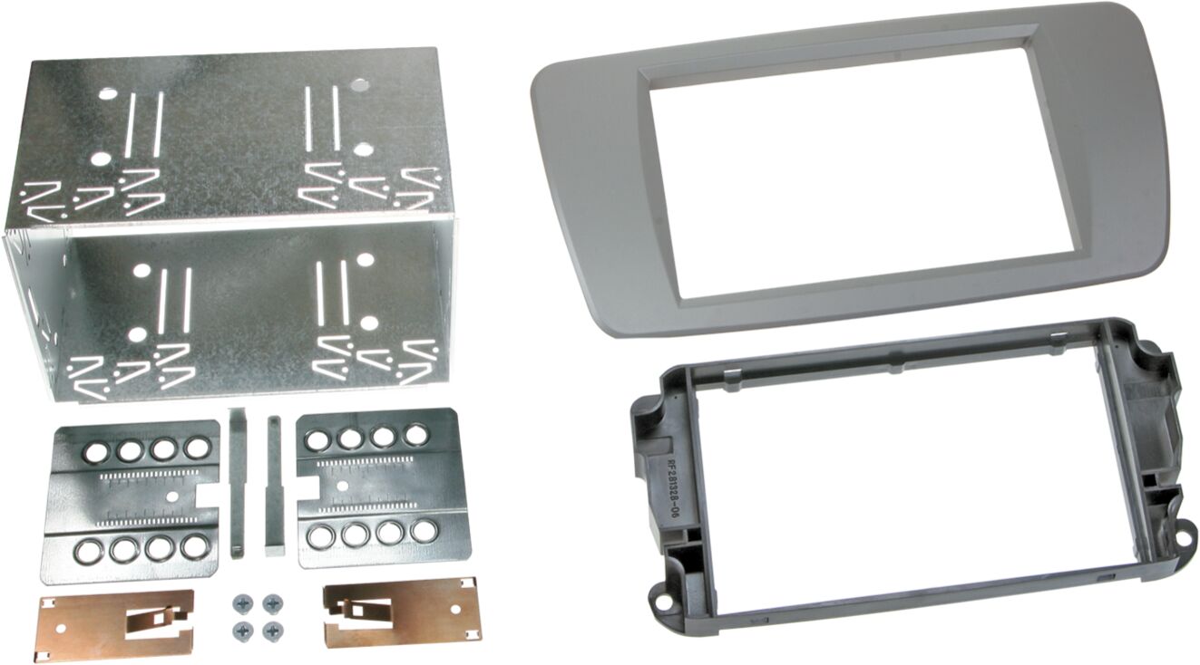 2-DIN Paneel Seat Ibiza (6J) 2008-2015 - Kleur: Dublin grijs  - 381328 06 4 - 381328-06-4