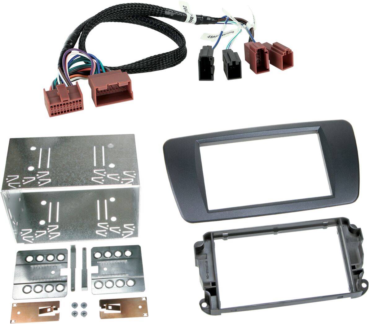 2-DIN Paneel Seat Ibiza 2014-2017 Kleur: Galway Grijs  - 381328 08 1 - 381328-08-1