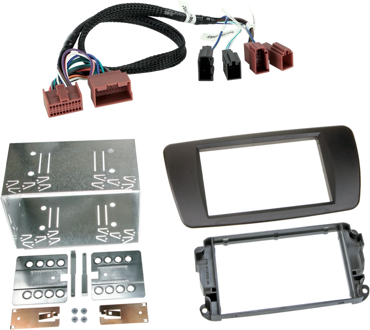2-DIN Paneel Seat Ibiza 2014-2017 Kleur: Mat Zwart - 381328 08 2 - 381328-08-2