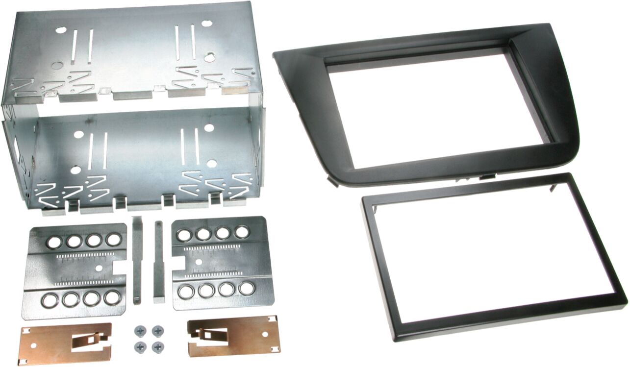 2-DIN Paneel Seat Altea (5P/5PN)  Altea XL (5P/5PN)  Toledo (5P/5PN)  Kleur: Zwart - 381328 44 - 381328-44