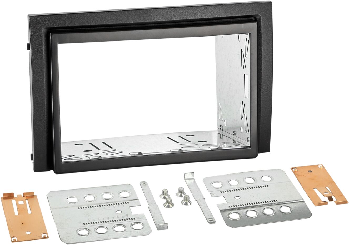 2-DIN Paneel Skoda Fabia (6Y) 2003-2007 Kleur: Zwart - 381340 02 set - 381340-02