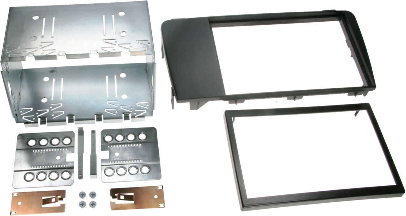 2-DIN Paneel Volvo S60/V60 I (R) Volvo S70/V70 II (S) Volvo XC70 II (S)  Kleur: Zwart - 381352 05 - 381352-05