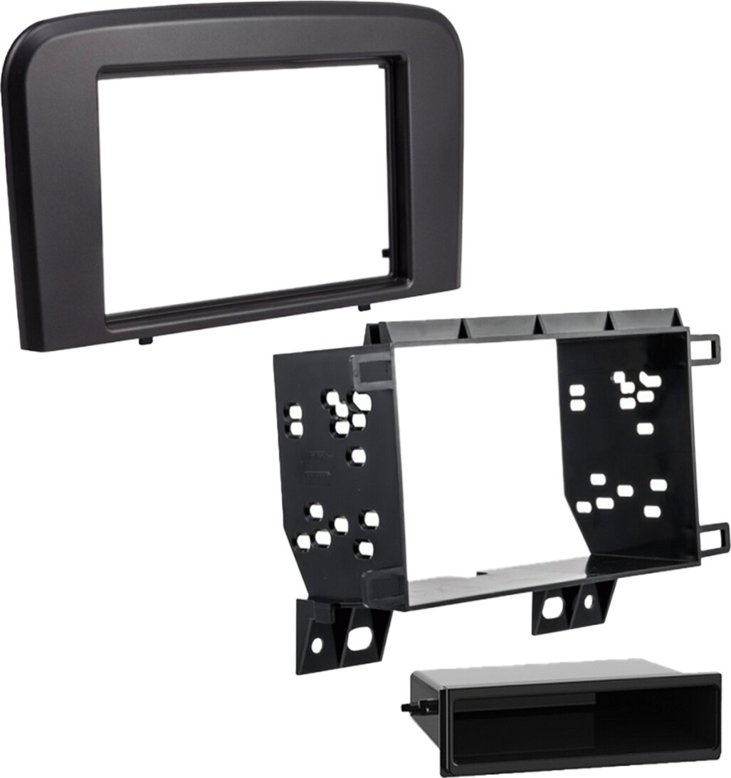 2-DIN-radiopaneel met opbergvak Volvo S80 (TS) 08/1998-06/2004  (METRA) - 381352 11 1 - 381352-11-1