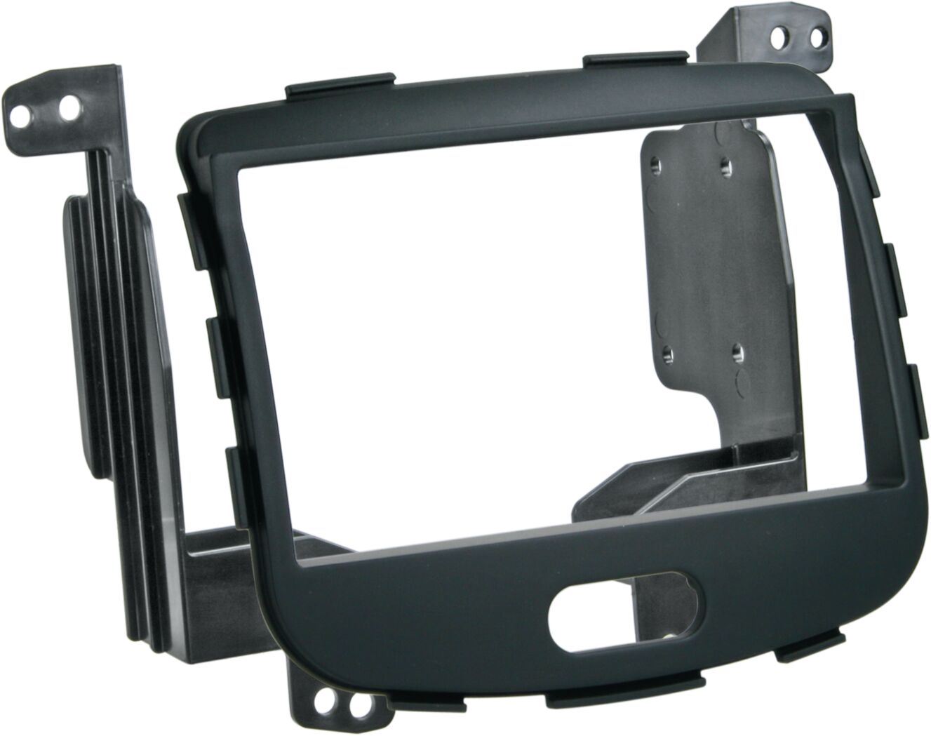 2-DIN Paneel Hyundai I10 (PA) 2008-2013 - Kleur: Rubbertouch zwart  - 391143 10 - 391143-10