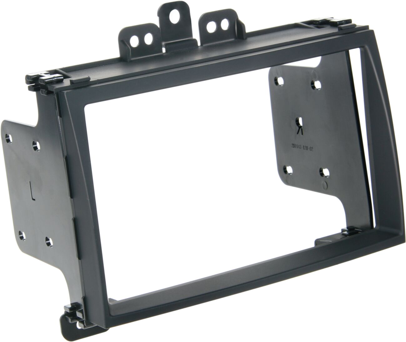2-DIN Paneel Hyundai I20 2009-2012 Kleur: Rubbertouch Zwart - 391143 20 1 - 391143-20-1