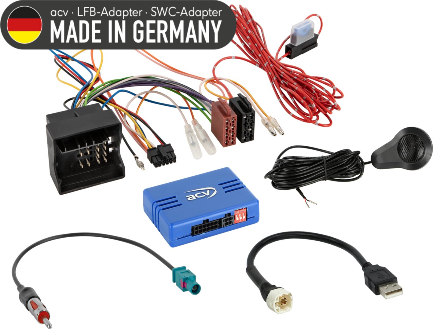 S.W.I. BMW/Mini voertuigen 40Pin Quadlock/PDC/USB/Antenne (42sbm013) PRO serie incl multilead - 42a 1024 013 - 42a-1024-013