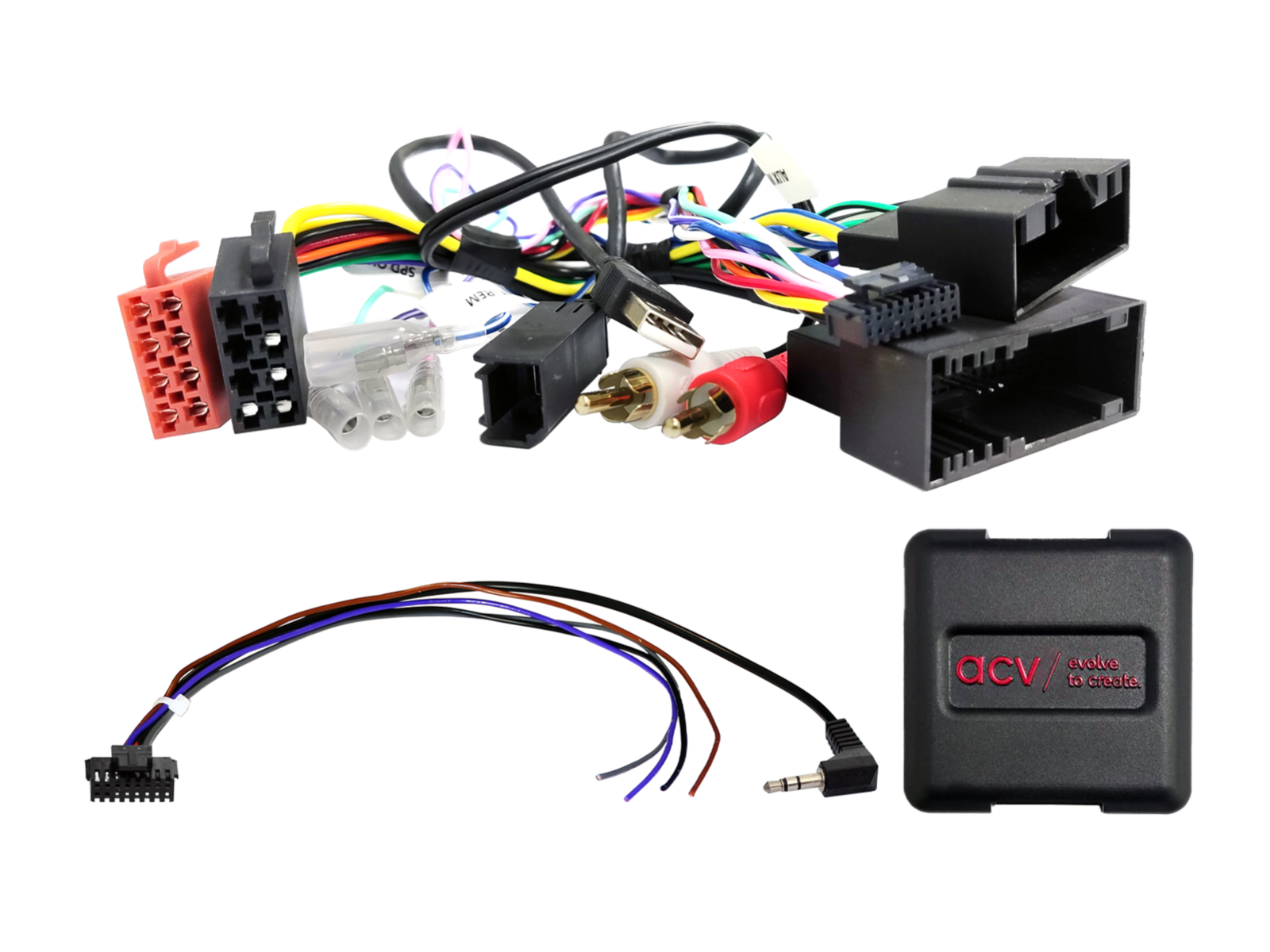 S.W.I. Ford diverse voertuigen 24-pins multilead USB/AUX - 42xfo018 - 42xfo018