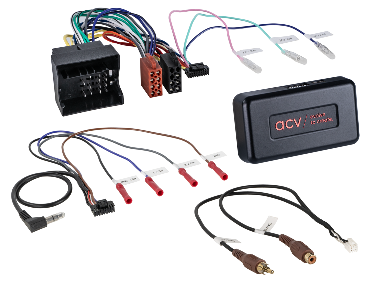 S.W.I. + Info adapter incl. lead Skoda/Volkswagen Voertuigen 40Pin Quadlock Multilead (43uvw01) - 43xvw01 - 43xvw01