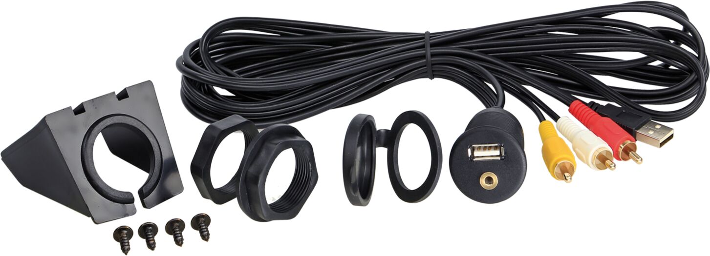 3.5 mm Aux + USB > Cinch / USB - 44 1000 001 - 44-1000-001