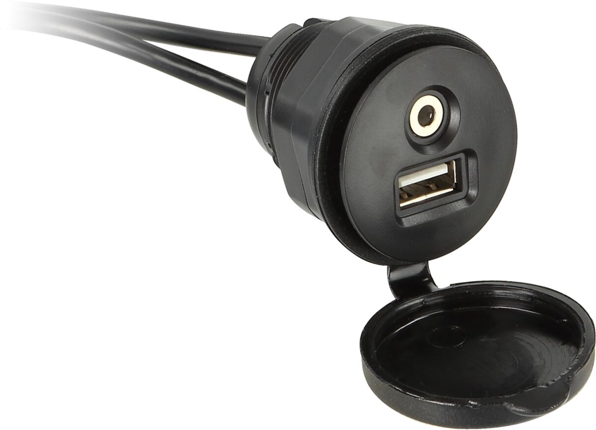 Universal USB/AUX port geschroefd - 44 1000 005 open - 44-1000-005