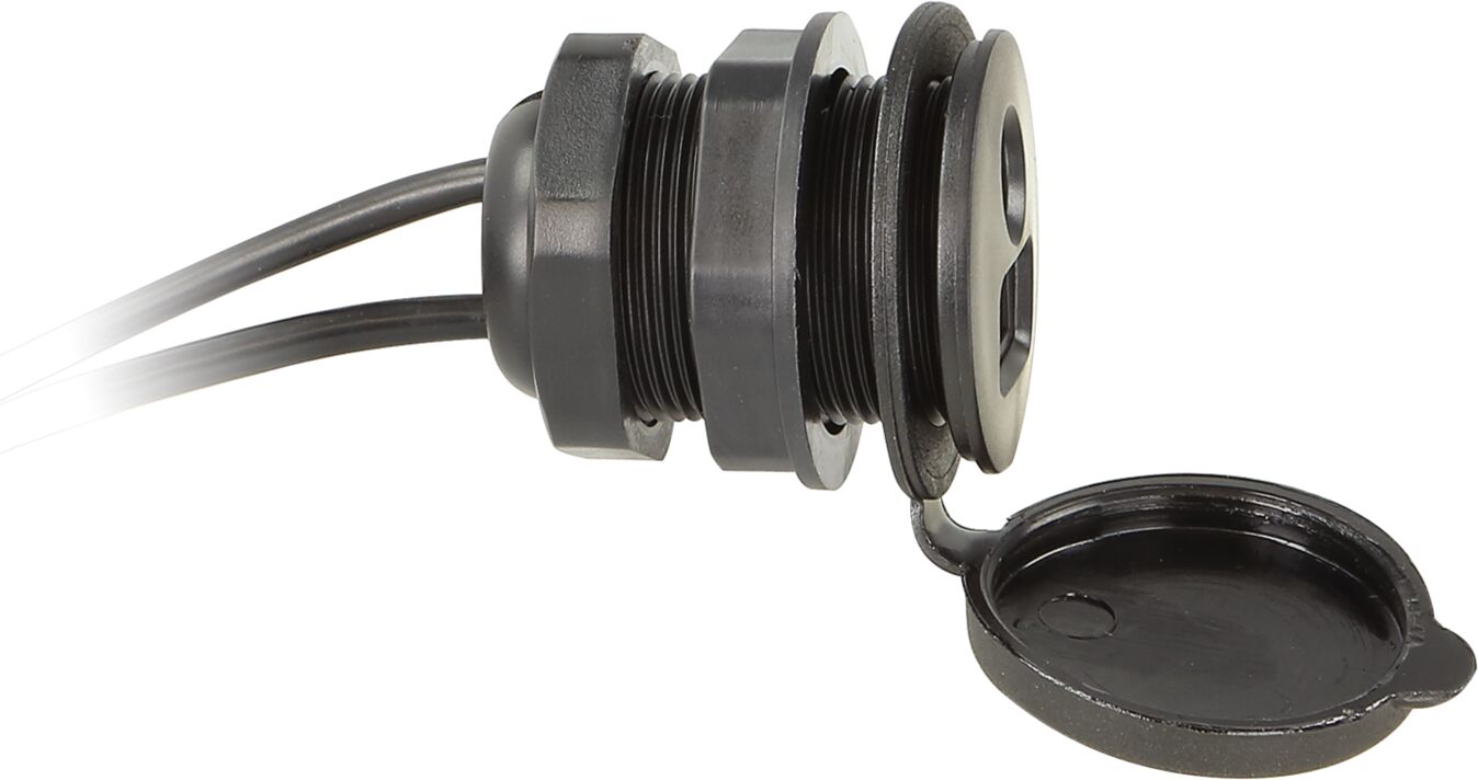 Universal USB/AUX port geschroefd - 44 1000 005 side - 44-1000-005