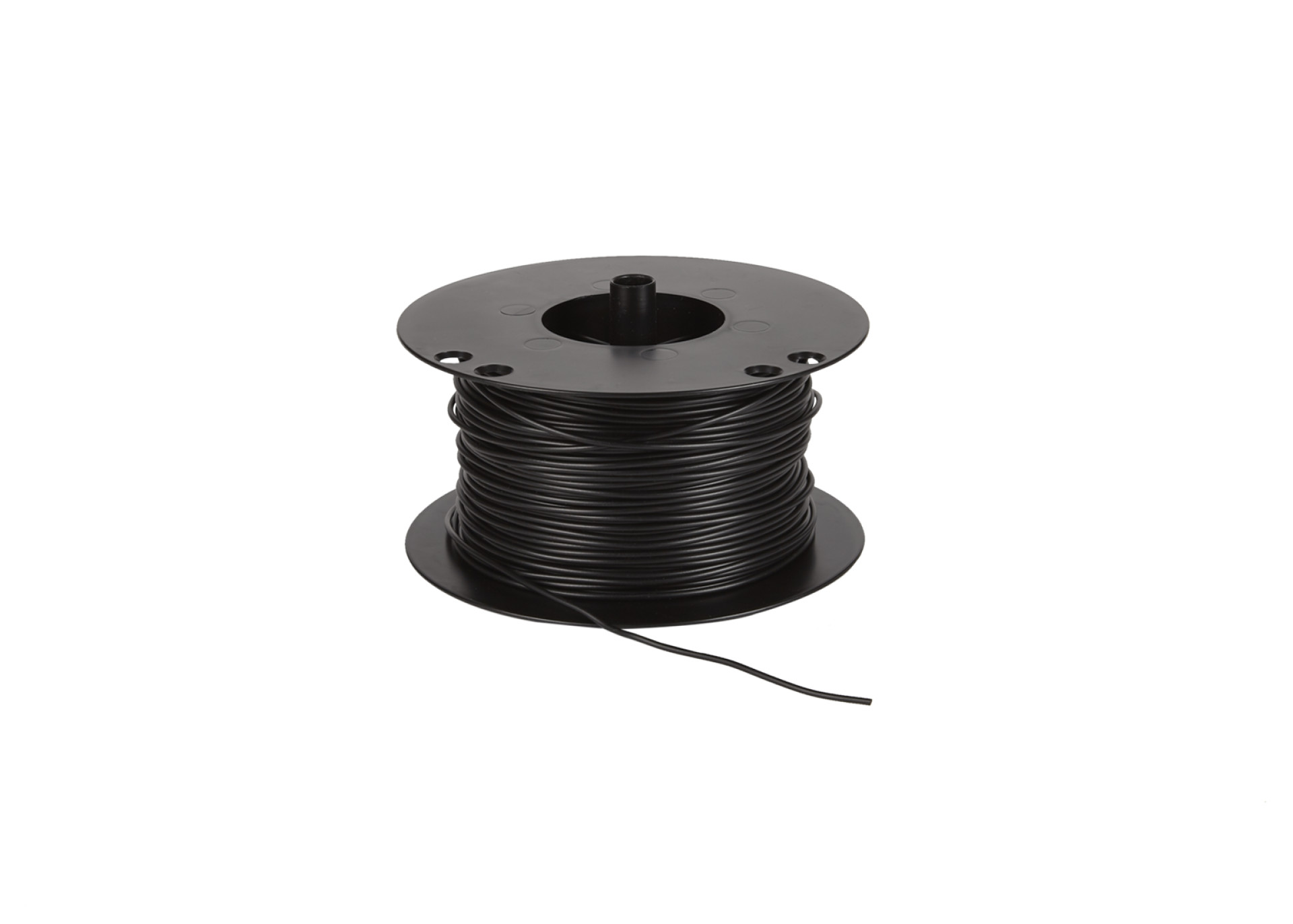 Voedingskabel haspel 0.75 mm&sup2; zwart 100 Meter - 50 075 100 2x - 50-075-100-2X