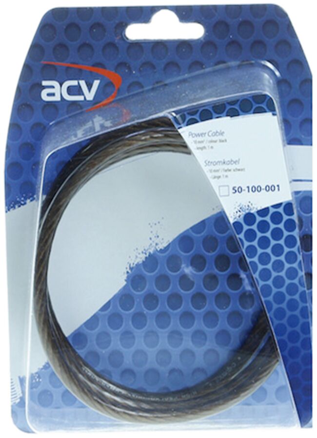 Voedingskabel 10,00 mm&sup2; zwart 1 Meter - 50 100 001 - 50-100-001