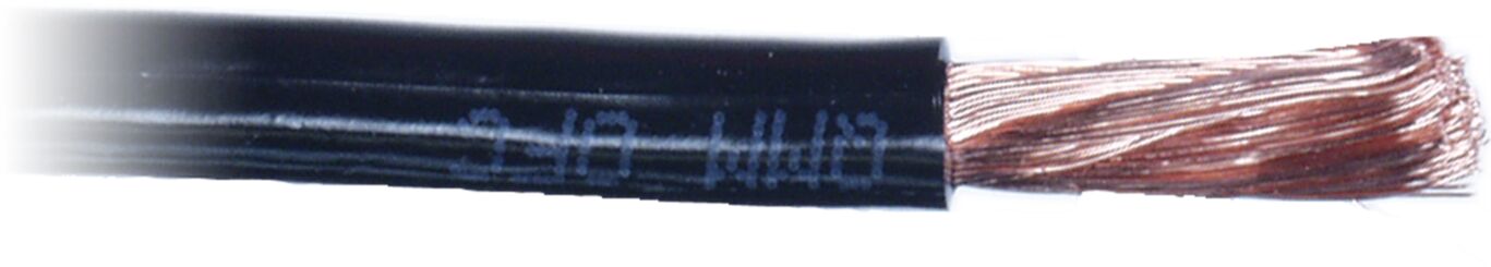 Voedingskabel 6,00 mm&sup2; zwart 100 Meter - 50 600 101 - 50-600-101