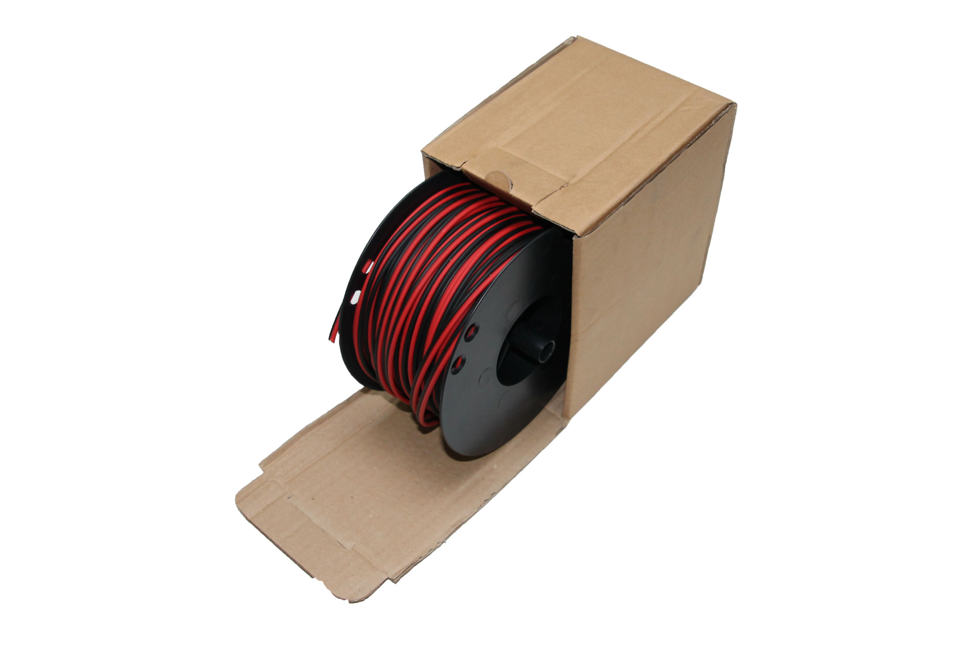 Luidspreker kabel 2 x 1,50 mm zwart / rood 50mtr haspel - 51 150 050 1x - 51-150-050-1X