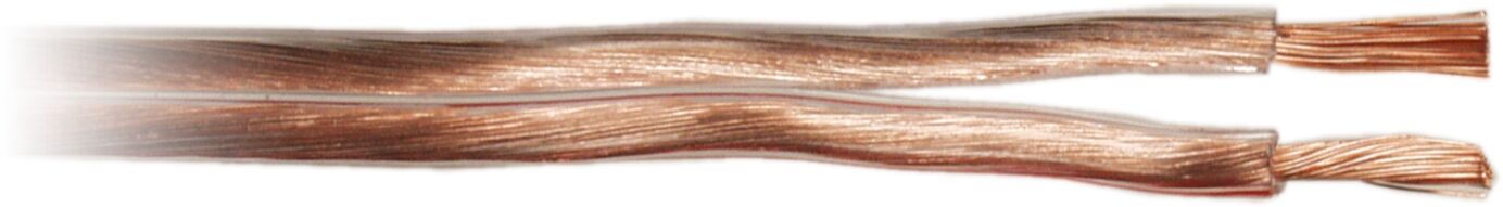 Luidspreker kabel 2 x 1,50 mm transparant rood 200 Meter - 51 215 202 - 51-215-202