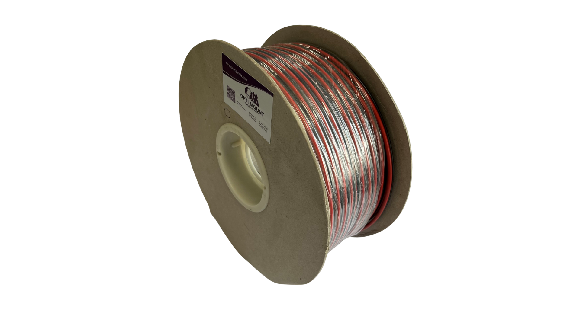 Luidspreker kabel 2 x 2,5 mm zwart / rood 100mtr spoel - 51 250 100 1x - 51-250-100-1X