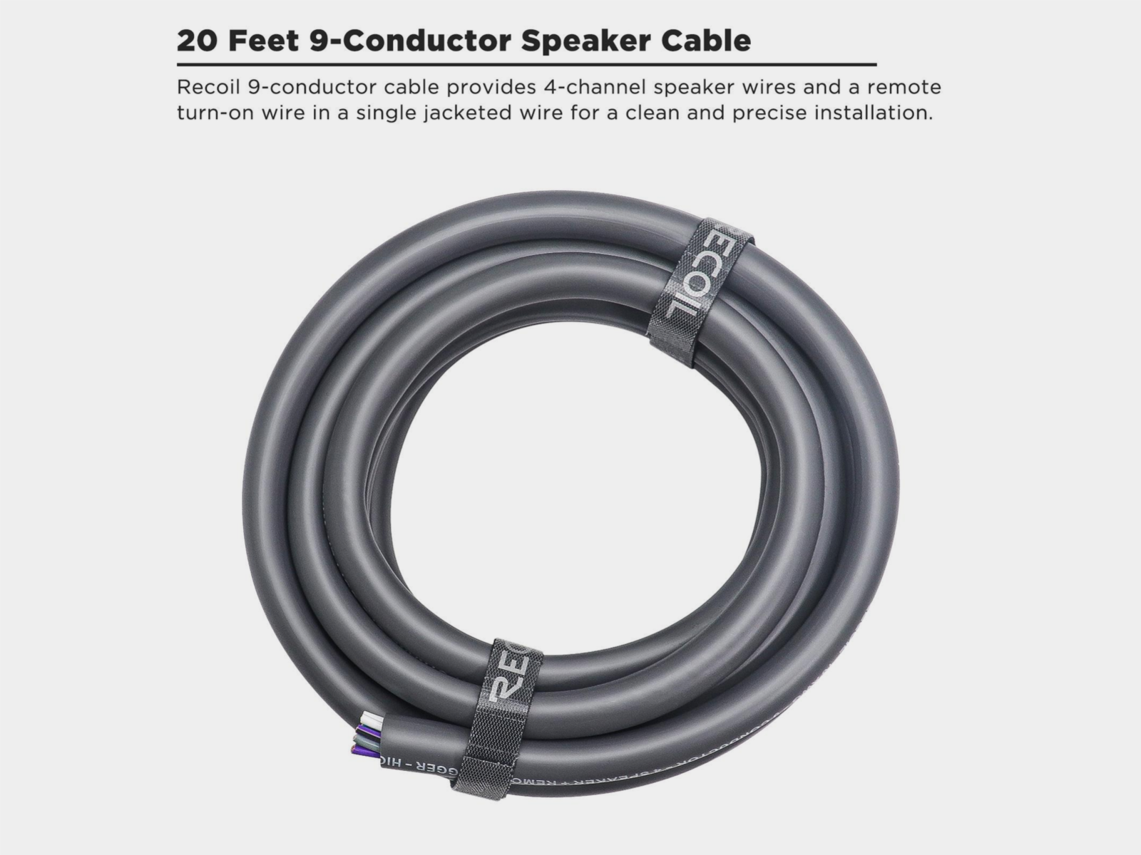 Recoil 18-AWG OFC Speaker Cable 9 aderig 1.3mm2, 6m - 51 910 600 6 - 51-910-600