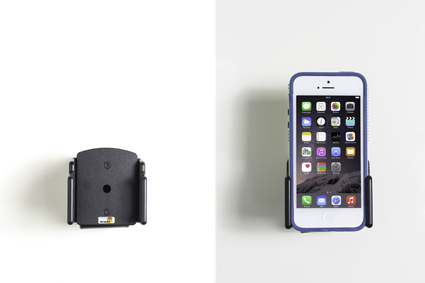 Apple iPhone 5 / 12 Mini / 13 Mini / SE verstelbare houder met swivelmount. Met hoes - 511428 4 - 511428