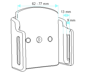 Apple iPhone 5 / SE Passieve houder met cover passieve houder met swivelmount  - 511430 c - 511430