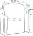 Apple iPhone 5 / SE Passieve verstelbare houder met swivelmount. Met hoes - 511431 c - 511431