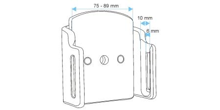 Apple iPhone 12/13/14/15/16 Pro Max /  X / Xs / Xs Max  Passieve verstelbare houder - 511698 c - 511698
