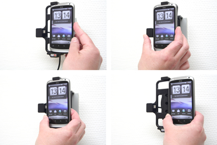 HTC Desire S Actieve houder met 12/24V lader. Let op: Uitlopend artikel, Kan niet retour! - 512251 3 - 512251