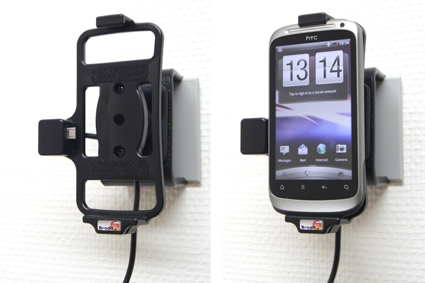 HTC Desire S Actieve houder met 12/24V lader. Let op: Uitlopend artikel, Kan niet retour! - 512251 4 - 512251