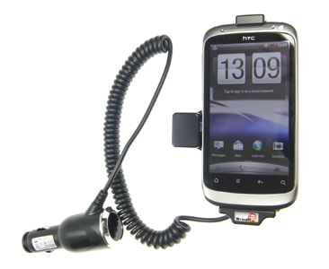 HTC Desire S Actieve houder met 12/24V lader. Let op: Uitlopend artikel, Kan niet retour! - 512251 a - 512251