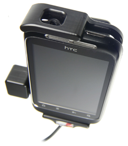 HTC Wildfire S Actieve houder met 12/24V lader. Let op: Uitlopend artikel, Kan niet retour! - 512256 a - 512256