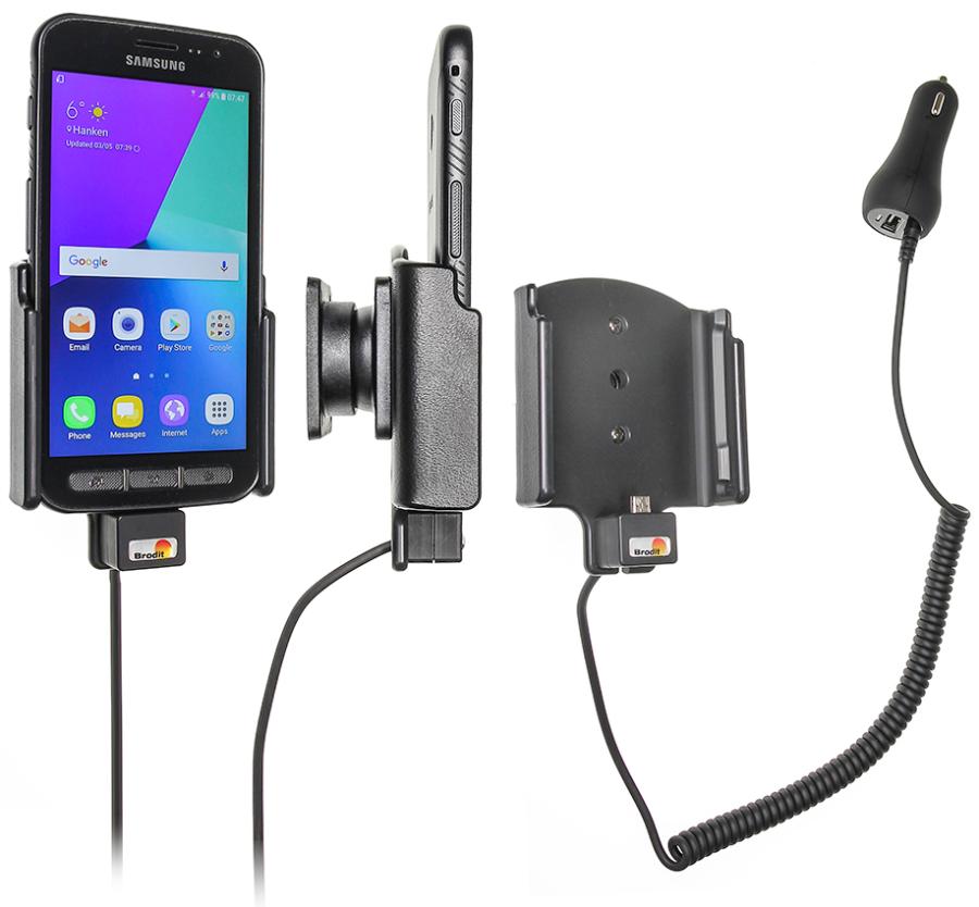 Samsung Galaxy Xcover 4 Actieve houder met 12/24V lader - 512958 - 512958