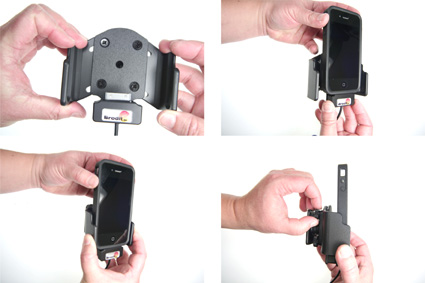 Apple iPhone 4/4S Passieve verstelbare houder met hoes. Let op: Uitlopend artikel, Kan niet retour! - 514165 2 - 514165