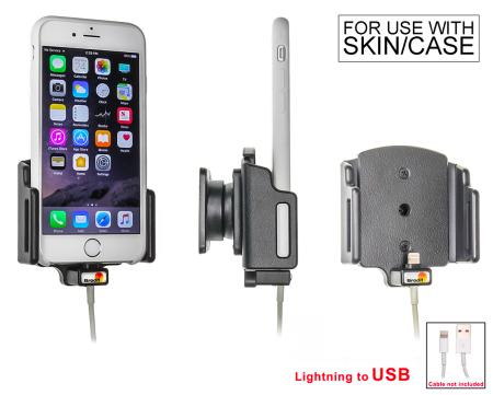 Apple iPhone 6 Passieve verstelbare houder. Originele Apple lightning naar USB kabel /slim (met skin - 514666 - 514666