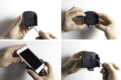 Apple iPhone 6 / 6S / 7 / 8 / X / Xs Passieve verstelbare houder. lightning naar 30pin adapter  - 515666 1 - 515666