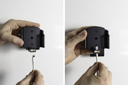 Apple iPhone 6 / 6S / 7 / 8 / X / Xs Passieve verstelbare houder. lightning naar 30pin adapter  - 515666 2 - 515666