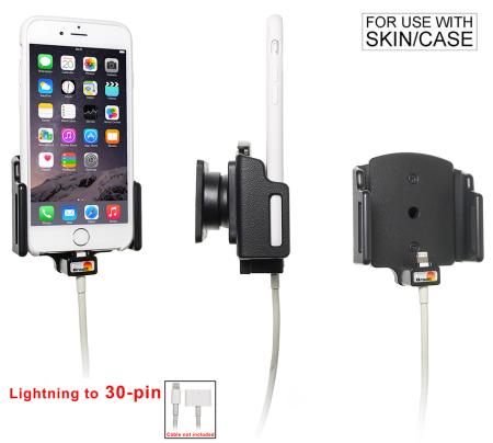 Apple iPhone 6 / 6S / 7 / 8 / X / Xs Passieve verstelbare houder. lightning naar 30pin adapter  - 515666 - 515666